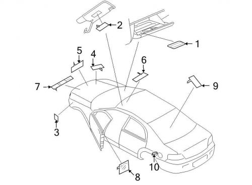 Chrysler oem dodge emission label 04722040aa image 4