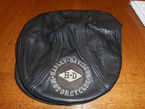 Men&#039;s vintage harley-davidson men&#039;s leather nostalgic ivy newsboy cap mint s/m