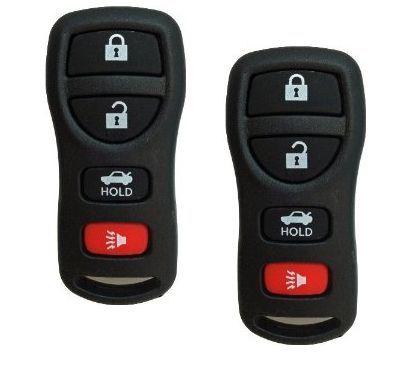 2x four buttons replacement remote case for nissan xterra frontier pathfinder 