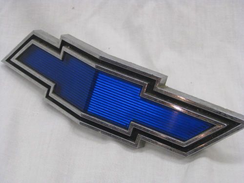 1969 chevrolet impala original blue bow tie grille emblem 3941245 owners manual