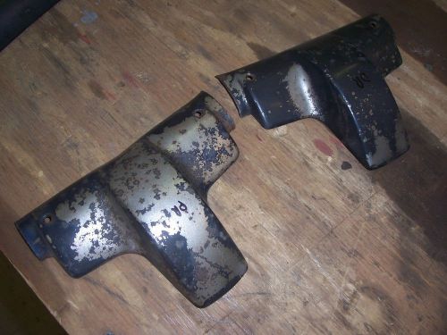 1955-1957 chevrolet station wagon rear top hinge cover trim garnish pair rat rod