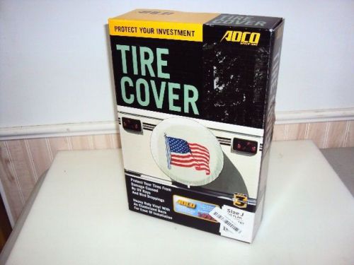 Adco cover 1787, spare tire cover , us flag, size j 27 inch tire dia