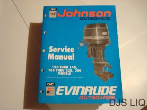 1990 oem johnson evinrude outboard120-300 hp service manual dg190