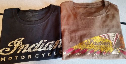 Indian motorcycle t-shirts, lot of 2, size large