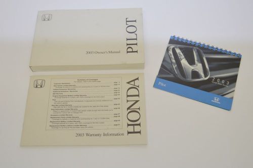 2003 honda pilot owners manual