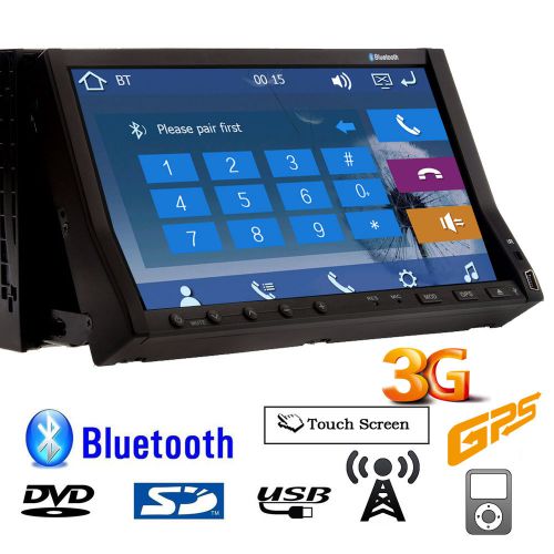 3g car radio 7&#034; slideable touh screen dvd player gps navi built-in aux-in stereo