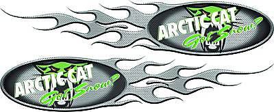 Arctic cat decal trailer flames graphics kit snowmobile dirt high quality!!
