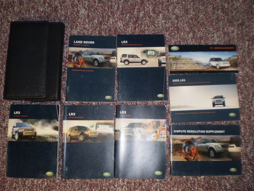 2005 land rover lr3 complete suv owners manual books navigation guide case all