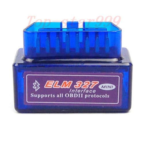 Mini auto car v1.5 elm327 obd2 odbii bluetooth can bus scanner tool android