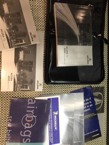 2002 acura tl owners manual, warranty guide, navigation system guide &amp; case