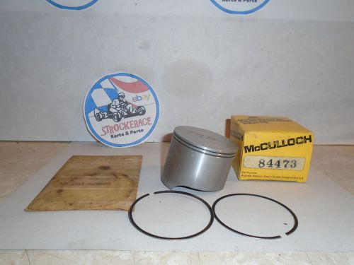 Vintage racing go kart nos mcculloch 101a piston 20 over 84473 + rings cart part