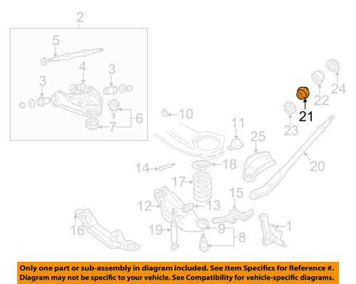 Dodge chrysler oem 95-98 b2500 front suspension-strut rod rear bushing 5015689aa