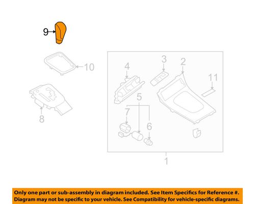 Subaru oem 08-09 legacy front console-shift knob 35126ag09a