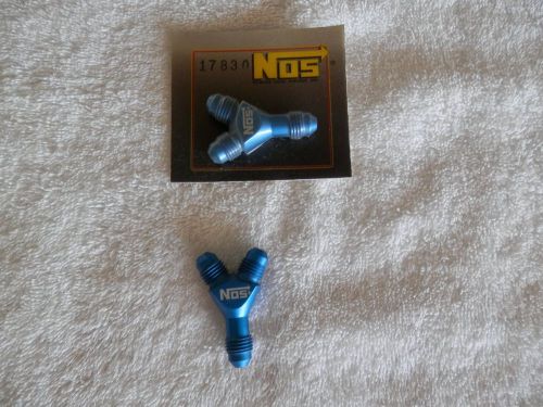 Nos 17830 -4 an male nitrous oxide systems blue anodized specialty y