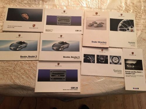 2006 porsche boxster / boxster s owners manual &amp; literature 06 07