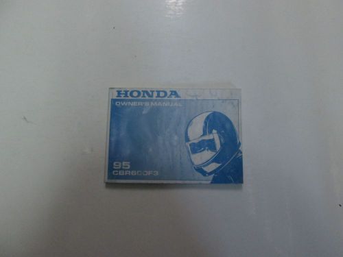 1995 honda cbr600f3 owners manual water damaged factory oem book 95 dealership