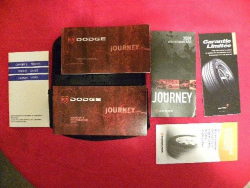 2009 dodge journey  owner&#039;s manual complete with w/factory case