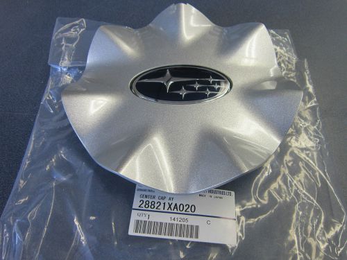 Genuine oem 2006-2014 subaru tribeca silver center cap p/n 28821xa020