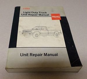 1989 gmc light duty truck factory unit repair manual.