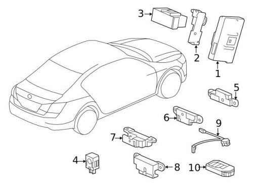 Genuine 2013-2016 honda antenna 38387-sle-003