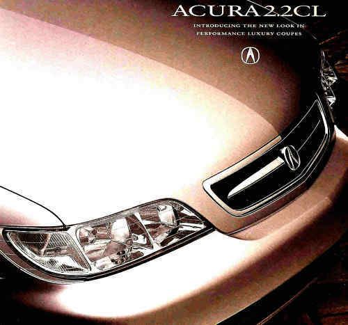 1996 acura 2.2cl coupe factory brochure-acura 2.2 cl