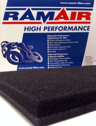 2x ramair air filter foam material large-scooter motorcycle quad atv jetski boat