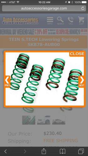 Brand new never used 2008 accord exl 2 door 4 cyl tein springs