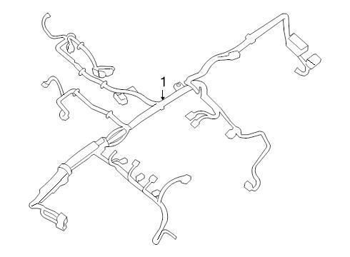 Chrysler oem dodge engine wiring harness 05148083aa image 1