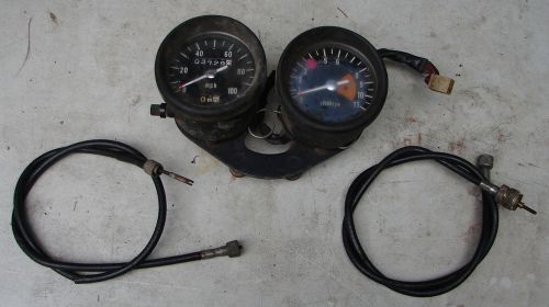 Speedo tach gauge gauges clocks cluster complete kawasaki f7 175cc w cable