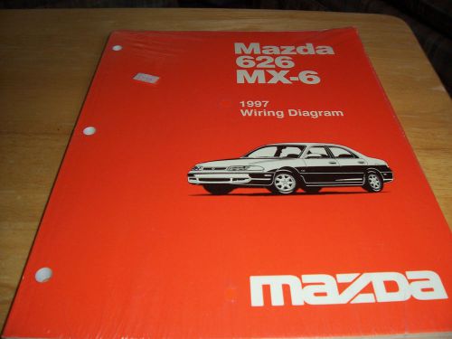 1997 mazda mx6 mx-6 factory shop service repair wiring diagram manual 97