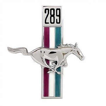 1967-1968 mustang (rh) 289 running horse emblem. new.