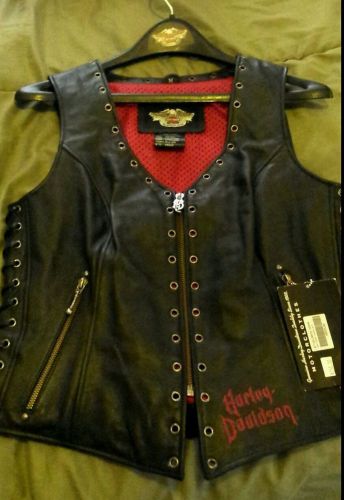 Harley davidson road angel leather vest