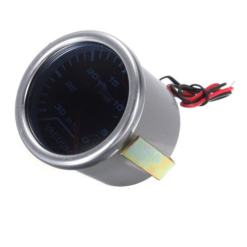 Hot 2&#034; 52mm car vehicle smoke len indicator vacuum gauge 12v w/holder universal