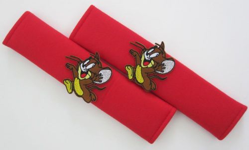 2 pcs car comfortable seat belt seatbelt shoulder pads cover tom &amp; jerry 2r