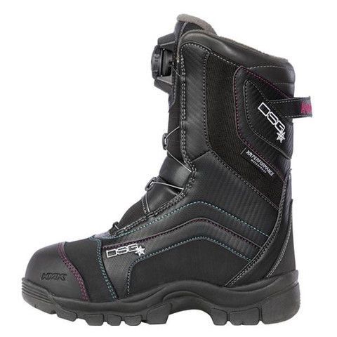 Divas snowgear avid technical snow boot black/blue/pink