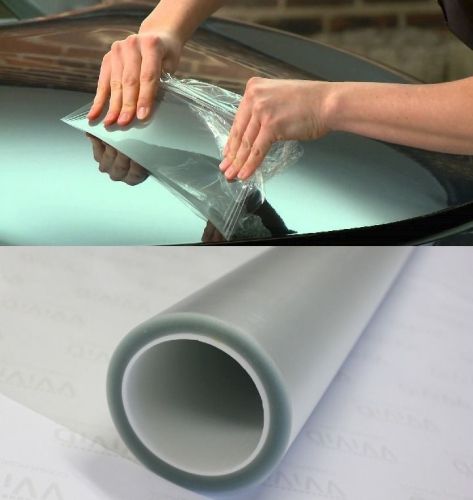 100ft x60&#034; clear gloss bra light bumper hood paint protection film vinyl sheet