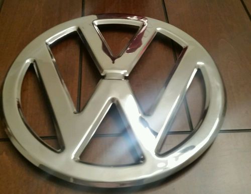 Vw volkswagen vintage bus type 2 kombi deluxe front stainless steel nose emblem