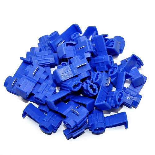 50pcs blue wire terminals cable quick splice connector scotchlock 14-18 awg