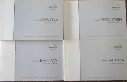 2005 nissan altima original oem factory owner owners manual l31-d