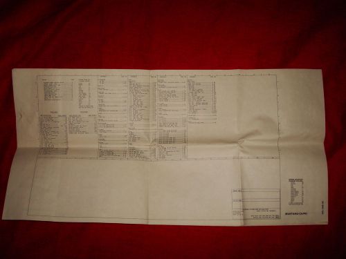 1980 ford mustang mercury capri wiring diagram schematic sheets