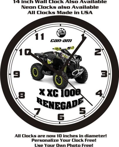 2015 can-am x xc 1000 renegade atv wall clock-free usa ship!