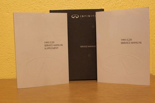 Infiniti 1993 g20 service manual supplement &amp; service manual with case