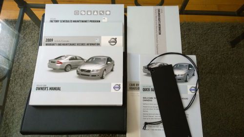 2009 volvo s80 owner&#039;s manual wallet complete books great shape