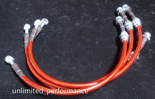 New stainless steel brake line for 93-97 mx6/probe gt v6 red