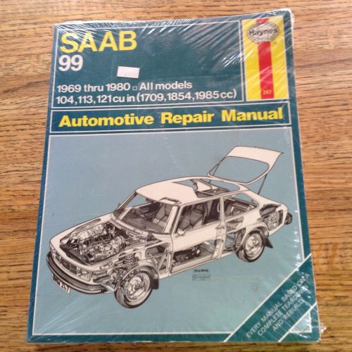 Saab 99 all models 1969 thru 1980 haynes automotive repair manual  #247 new