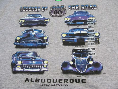 Legends of the road route 66 chevrolet ford classics gray sz m nwt