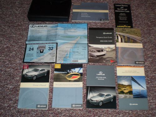 2006 lexus is 350 250 complete owners manual books nav guide window label case