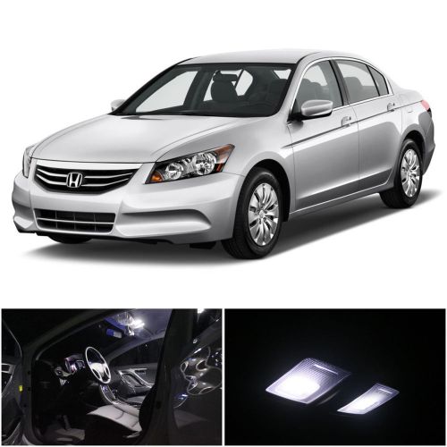 15x xenon white led interior light package for honda accord 2008-2012