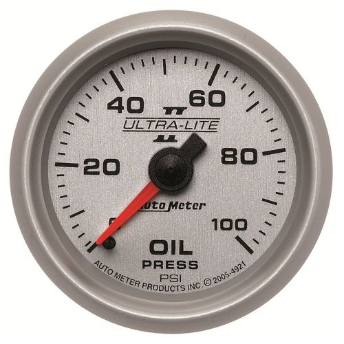 Auto meter 4921 ultra-lite ii; mechanical oil pressure gauge