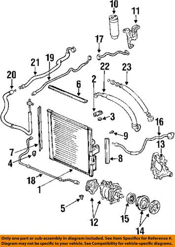 Honda oem 80342sr1a11 a/c condenser, compressor & lines-ac line